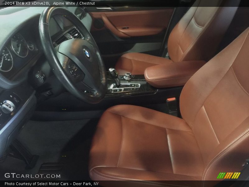 Alpine White / Chestnut 2014 BMW X3 xDrive28i