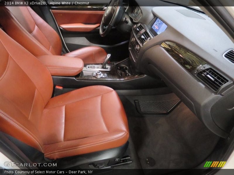 Alpine White / Chestnut 2014 BMW X3 xDrive28i