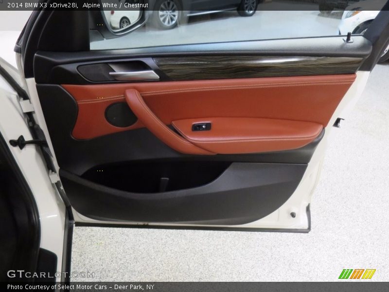Alpine White / Chestnut 2014 BMW X3 xDrive28i