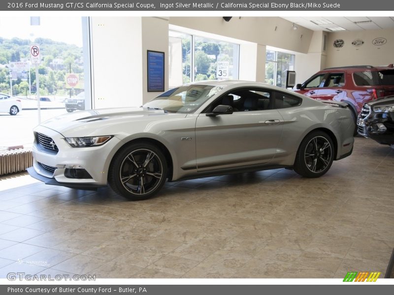 Ingot Silver Metallic / California Special Ebony Black/Miko Suede 2016 Ford Mustang GT/CS California Special Coupe