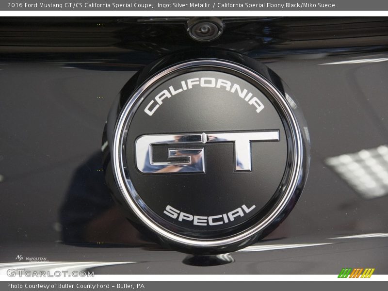 Ingot Silver Metallic / California Special Ebony Black/Miko Suede 2016 Ford Mustang GT/CS California Special Coupe