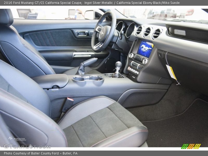 Ingot Silver Metallic / California Special Ebony Black/Miko Suede 2016 Ford Mustang GT/CS California Special Coupe