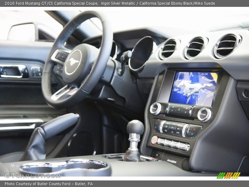 Ingot Silver Metallic / California Special Ebony Black/Miko Suede 2016 Ford Mustang GT/CS California Special Coupe