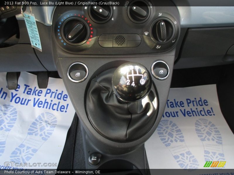 Luce Blu (Light Blue) / Grigio/Nero (Gray/Black) 2013 Fiat 500 Pop