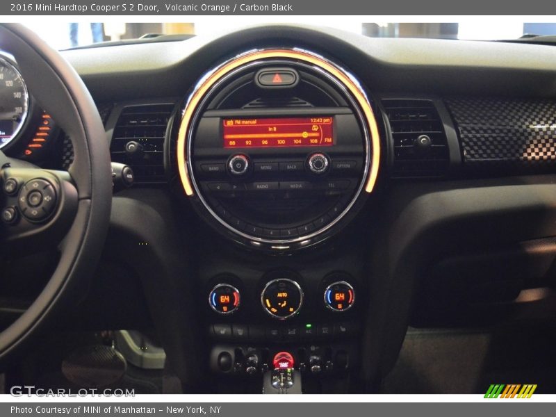 Volcanic Orange / Carbon Black 2016 Mini Hardtop Cooper S 2 Door