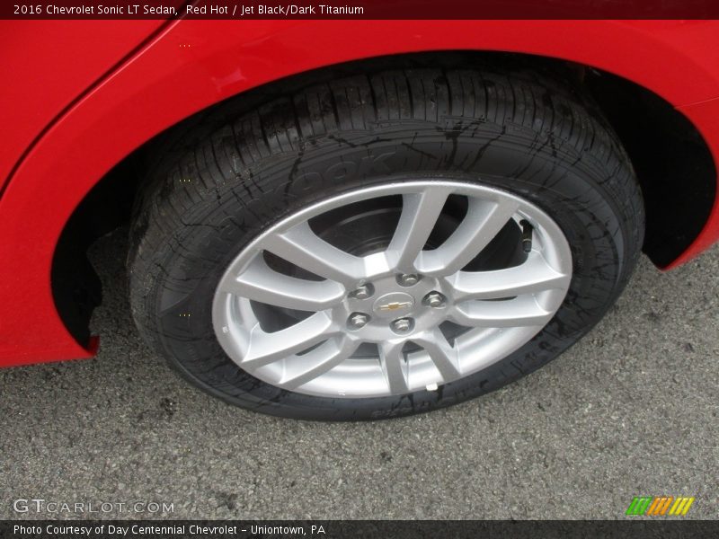 Red Hot / Jet Black/Dark Titanium 2016 Chevrolet Sonic LT Sedan