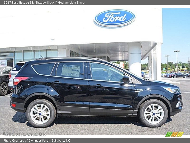 Shadow Black / Medium Light Stone 2017 Ford Escape SE
