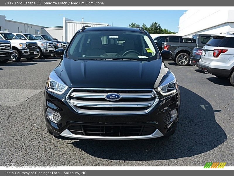 Shadow Black / Medium Light Stone 2017 Ford Escape SE