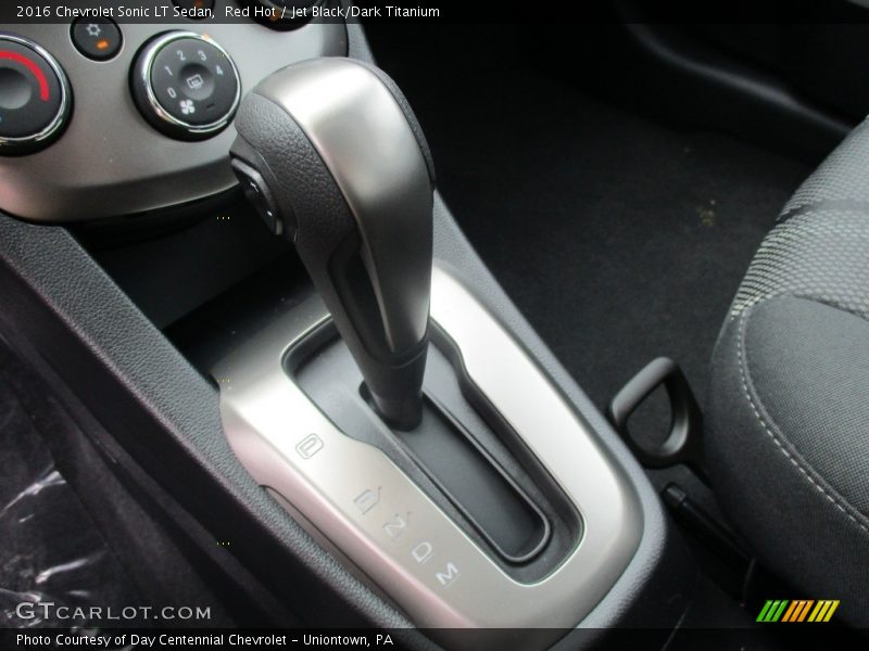 Red Hot / Jet Black/Dark Titanium 2016 Chevrolet Sonic LT Sedan