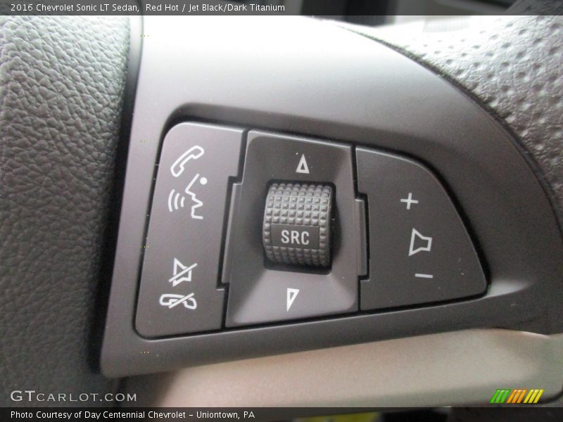 Red Hot / Jet Black/Dark Titanium 2016 Chevrolet Sonic LT Sedan