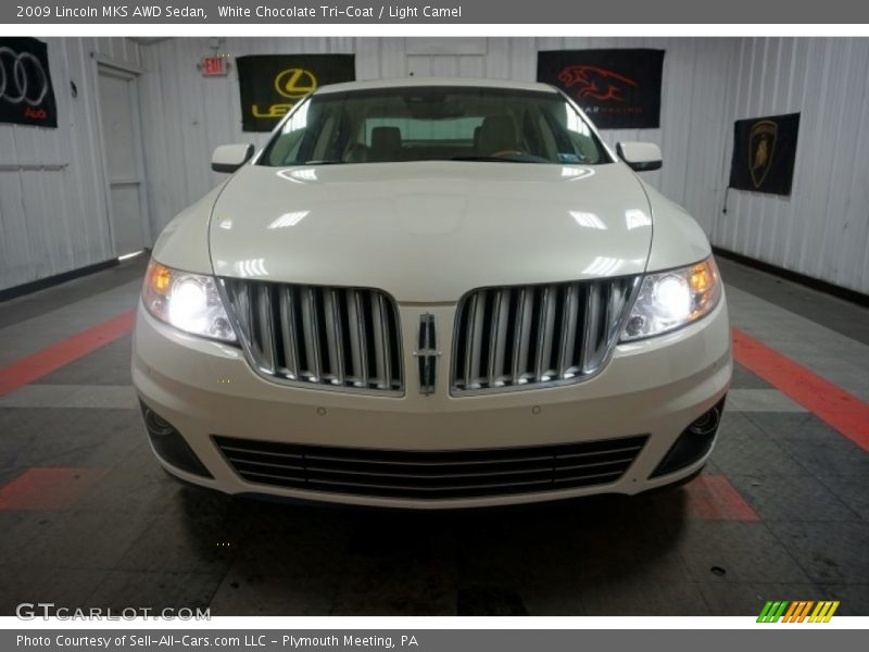 White Chocolate Tri-Coat / Light Camel 2009 Lincoln MKS AWD Sedan