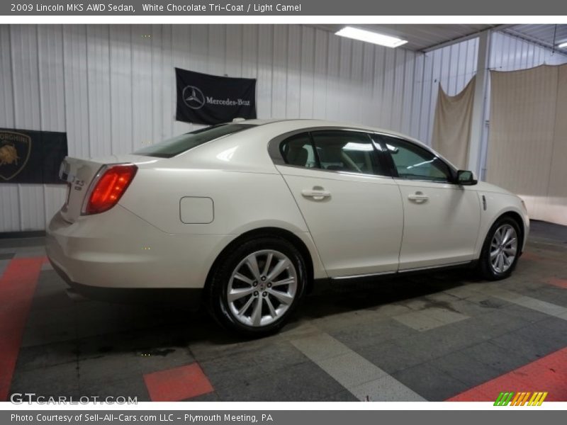 White Chocolate Tri-Coat / Light Camel 2009 Lincoln MKS AWD Sedan
