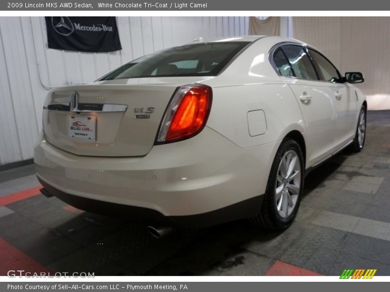 White Chocolate Tri-Coat / Light Camel 2009 Lincoln MKS AWD Sedan