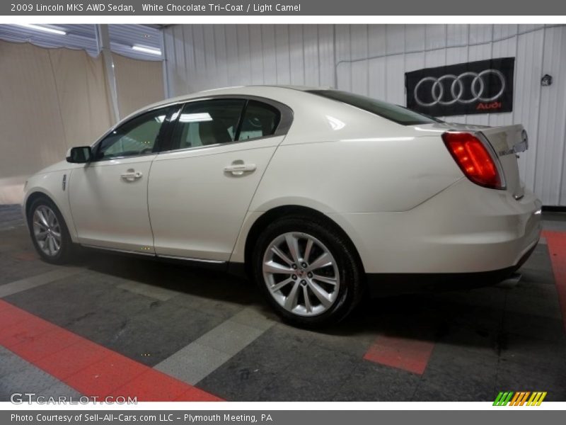 White Chocolate Tri-Coat / Light Camel 2009 Lincoln MKS AWD Sedan