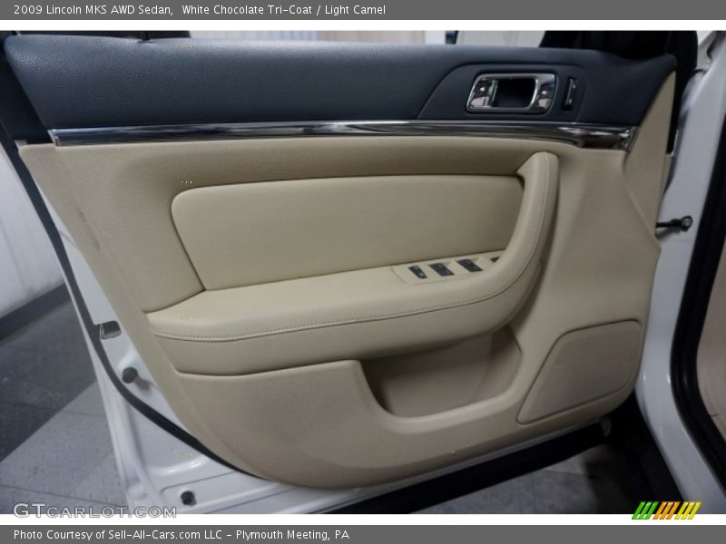 White Chocolate Tri-Coat / Light Camel 2009 Lincoln MKS AWD Sedan