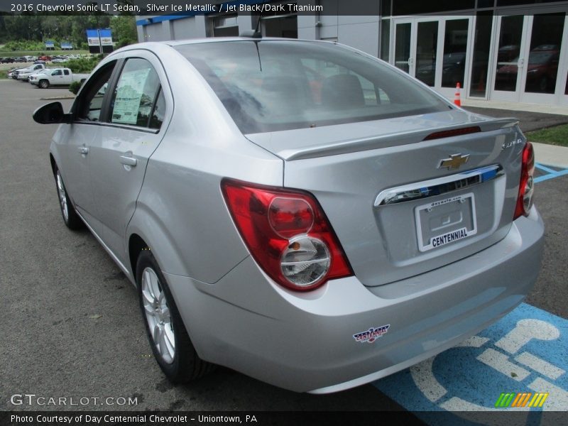 Silver Ice Metallic / Jet Black/Dark Titanium 2016 Chevrolet Sonic LT Sedan
