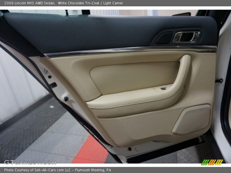 White Chocolate Tri-Coat / Light Camel 2009 Lincoln MKS AWD Sedan
