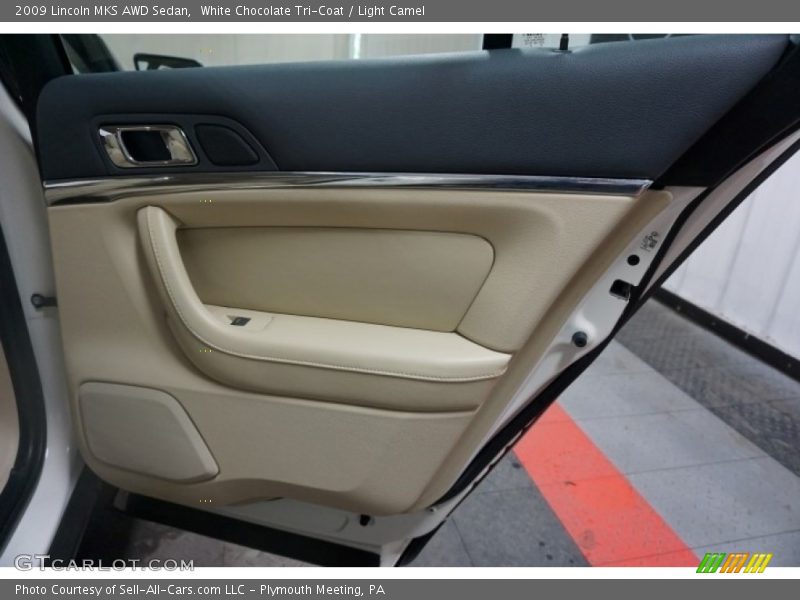 White Chocolate Tri-Coat / Light Camel 2009 Lincoln MKS AWD Sedan
