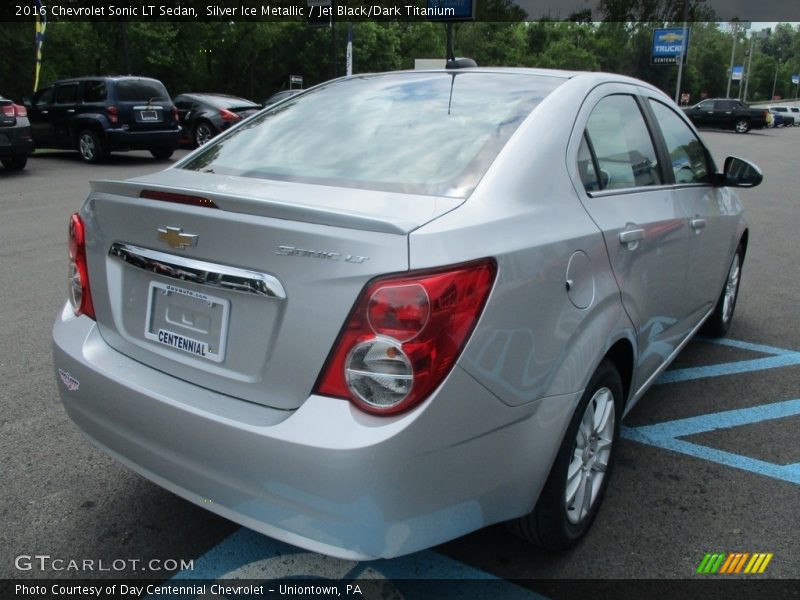 Silver Ice Metallic / Jet Black/Dark Titanium 2016 Chevrolet Sonic LT Sedan