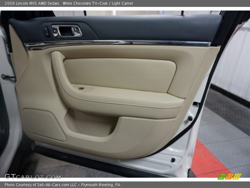 White Chocolate Tri-Coat / Light Camel 2009 Lincoln MKS AWD Sedan