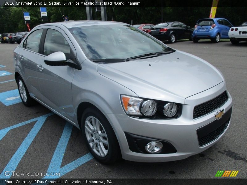 Silver Ice Metallic / Jet Black/Dark Titanium 2016 Chevrolet Sonic LT Sedan