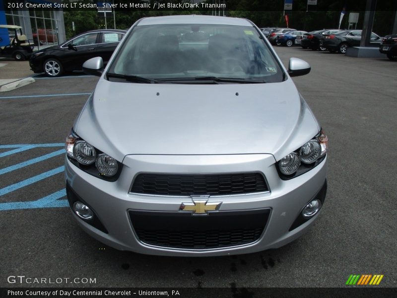 Silver Ice Metallic / Jet Black/Dark Titanium 2016 Chevrolet Sonic LT Sedan