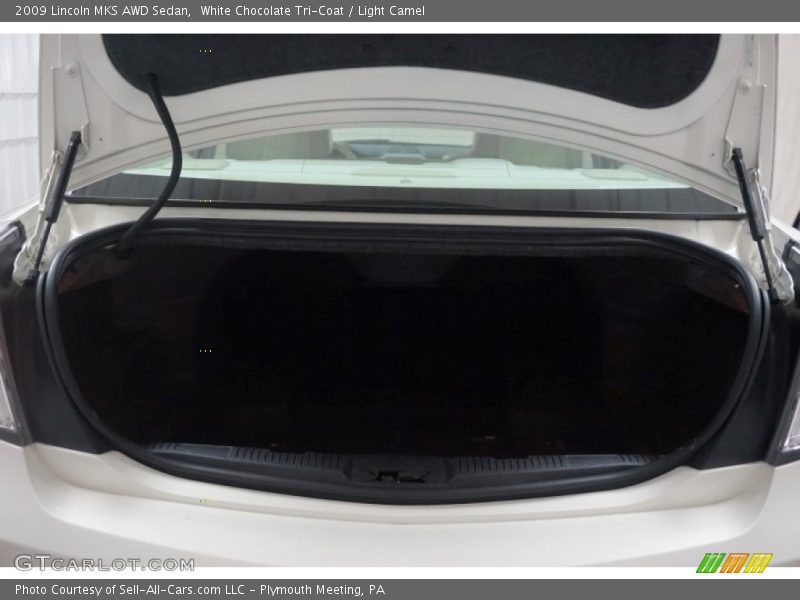 White Chocolate Tri-Coat / Light Camel 2009 Lincoln MKS AWD Sedan