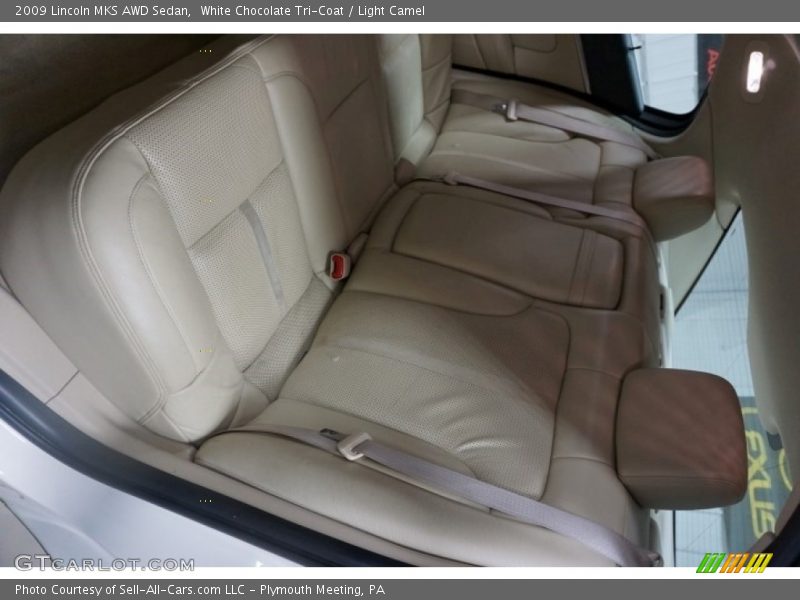 White Chocolate Tri-Coat / Light Camel 2009 Lincoln MKS AWD Sedan