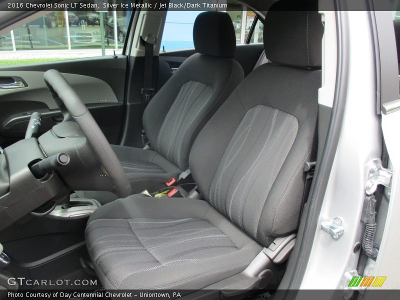 Silver Ice Metallic / Jet Black/Dark Titanium 2016 Chevrolet Sonic LT Sedan