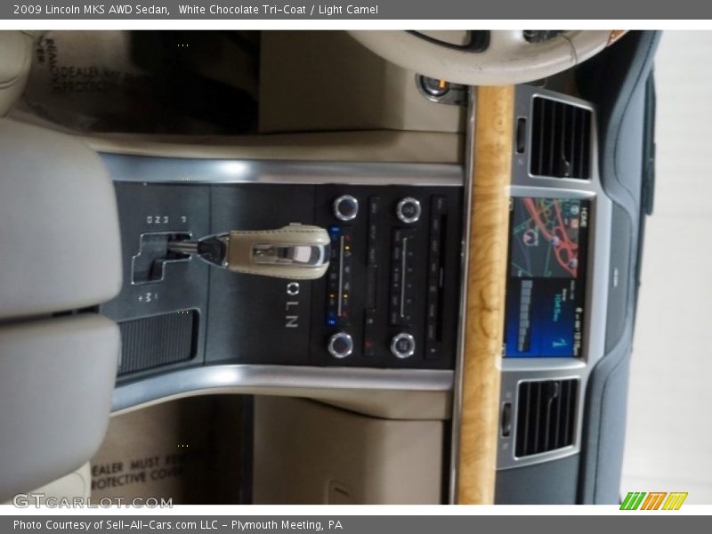 White Chocolate Tri-Coat / Light Camel 2009 Lincoln MKS AWD Sedan
