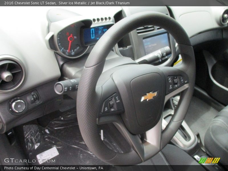 Silver Ice Metallic / Jet Black/Dark Titanium 2016 Chevrolet Sonic LT Sedan