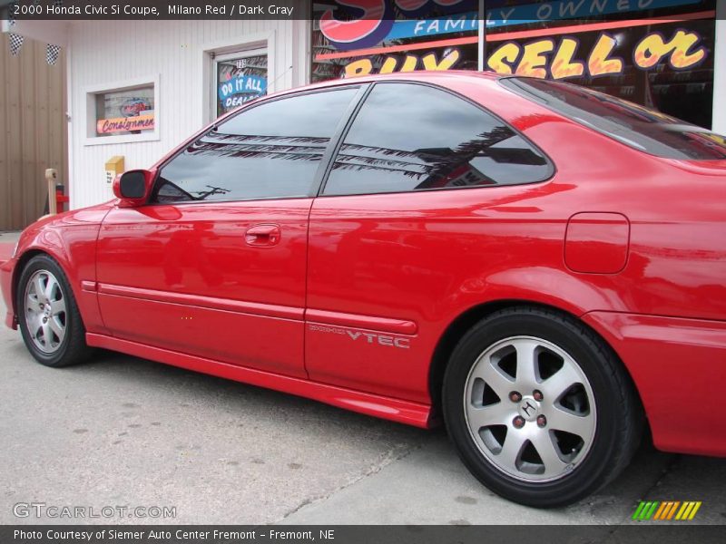 Milano Red / Dark Gray 2000 Honda Civic Si Coupe