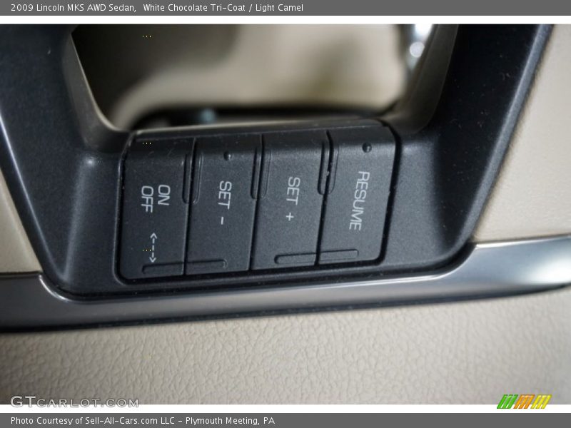 White Chocolate Tri-Coat / Light Camel 2009 Lincoln MKS AWD Sedan