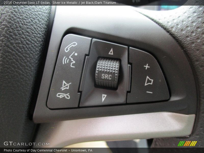 Silver Ice Metallic / Jet Black/Dark Titanium 2016 Chevrolet Sonic LT Sedan