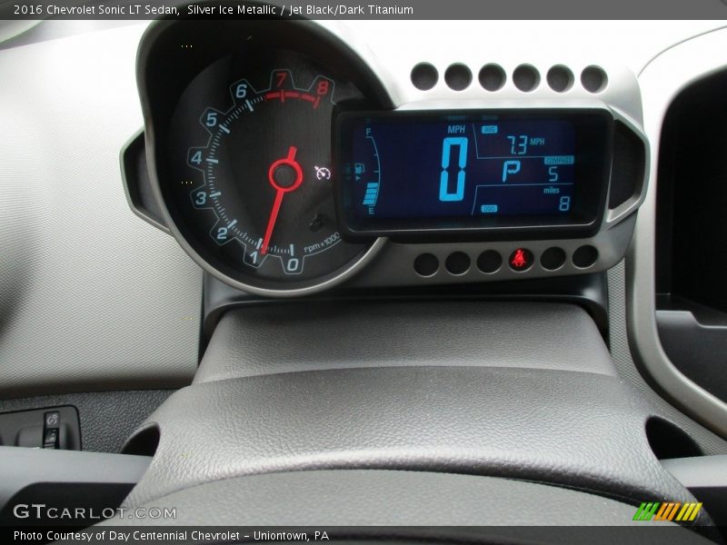 Silver Ice Metallic / Jet Black/Dark Titanium 2016 Chevrolet Sonic LT Sedan