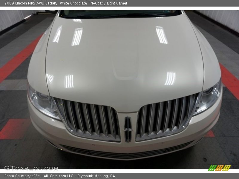White Chocolate Tri-Coat / Light Camel 2009 Lincoln MKS AWD Sedan
