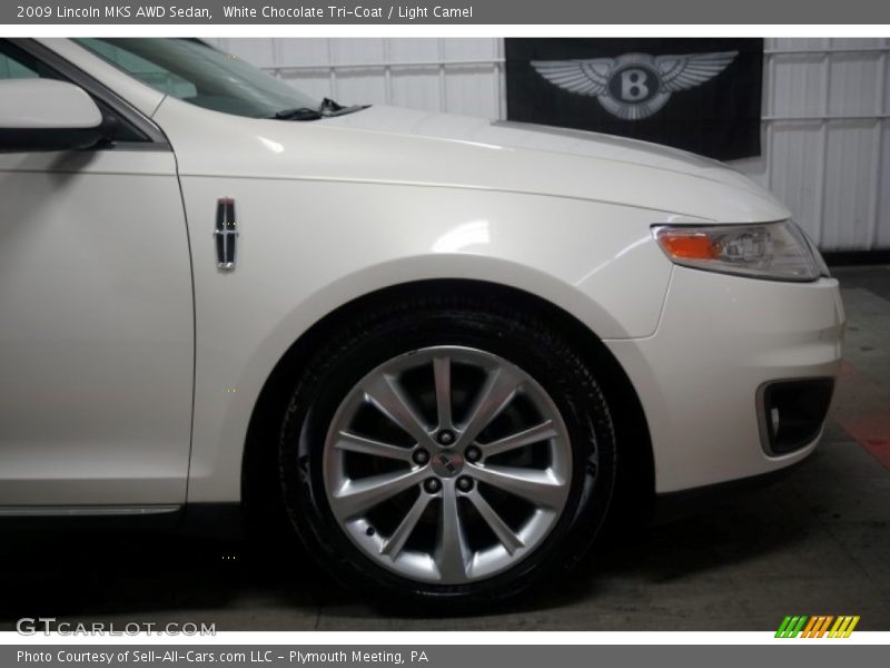 White Chocolate Tri-Coat / Light Camel 2009 Lincoln MKS AWD Sedan
