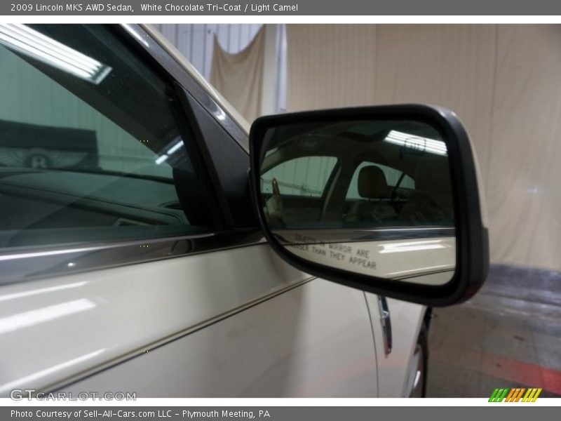 White Chocolate Tri-Coat / Light Camel 2009 Lincoln MKS AWD Sedan