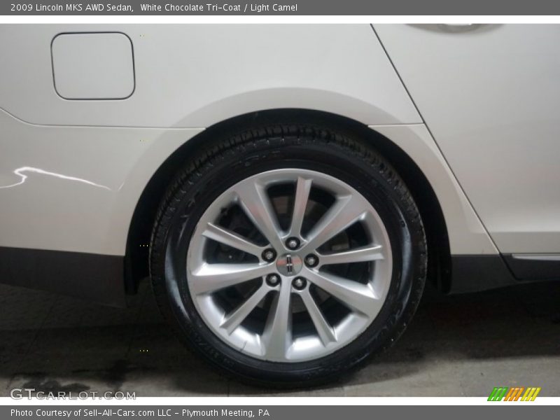 White Chocolate Tri-Coat / Light Camel 2009 Lincoln MKS AWD Sedan