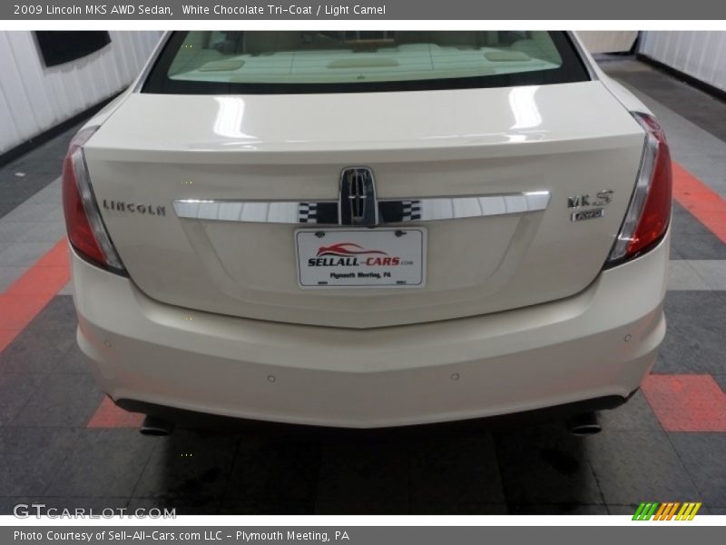 White Chocolate Tri-Coat / Light Camel 2009 Lincoln MKS AWD Sedan