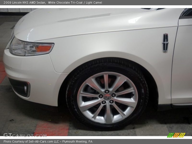 White Chocolate Tri-Coat / Light Camel 2009 Lincoln MKS AWD Sedan