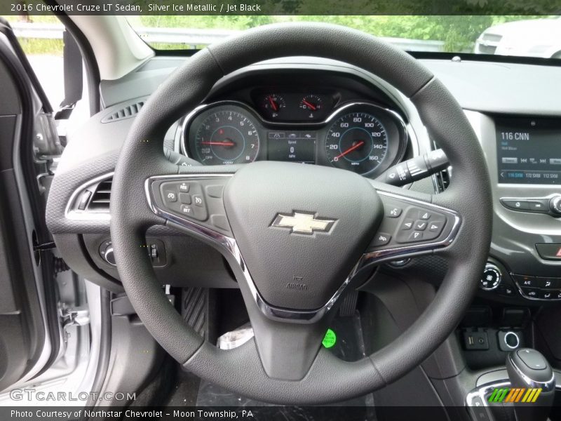 Silver Ice Metallic / Jet Black 2016 Chevrolet Cruze LT Sedan