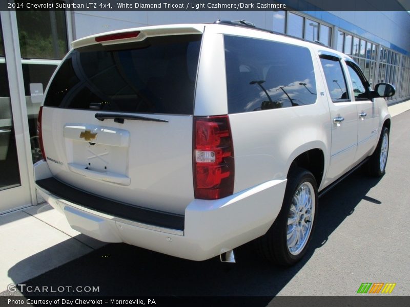 White Diamond Tricoat / Light Cashmere/Dark Cashmere 2014 Chevrolet Suburban LTZ 4x4