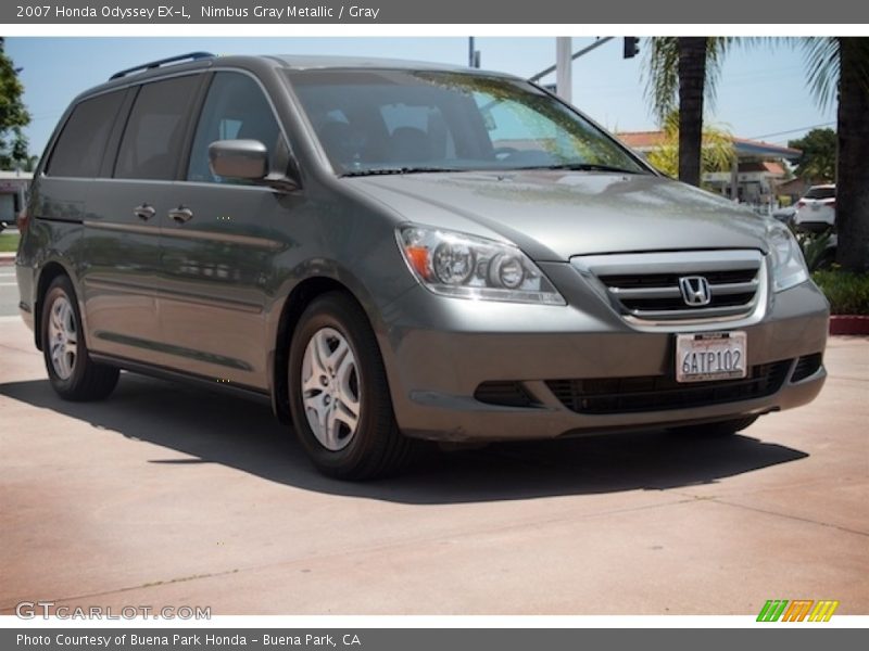 Nimbus Gray Metallic / Gray 2007 Honda Odyssey EX-L