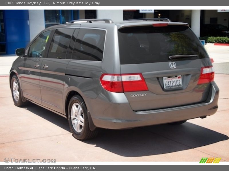 Nimbus Gray Metallic / Gray 2007 Honda Odyssey EX-L