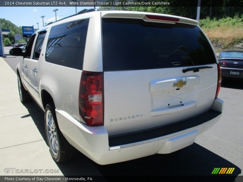 White Diamond Tricoat / Light Cashmere/Dark Cashmere 2014 Chevrolet Suburban LTZ 4x4