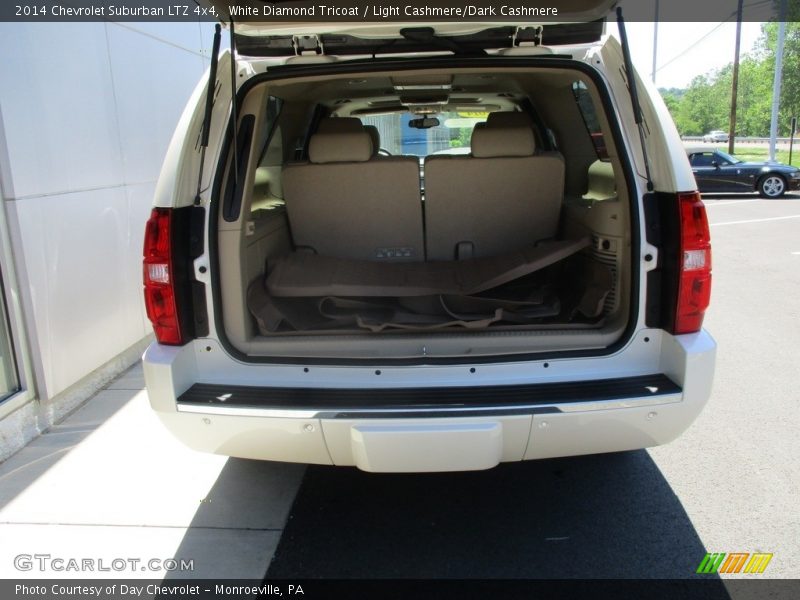 White Diamond Tricoat / Light Cashmere/Dark Cashmere 2014 Chevrolet Suburban LTZ 4x4