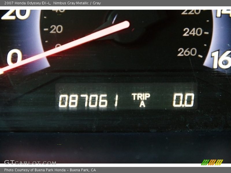 Nimbus Gray Metallic / Gray 2007 Honda Odyssey EX-L