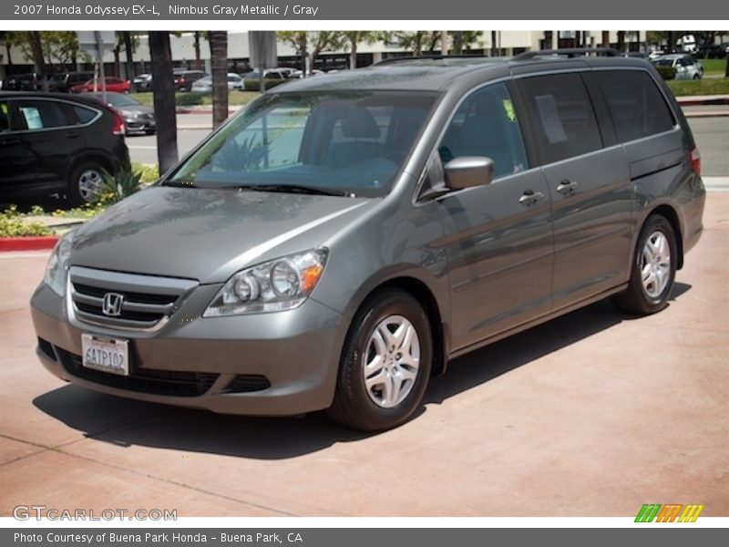 Nimbus Gray Metallic / Gray 2007 Honda Odyssey EX-L