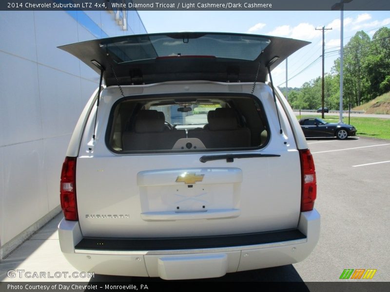 White Diamond Tricoat / Light Cashmere/Dark Cashmere 2014 Chevrolet Suburban LTZ 4x4